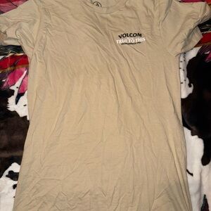 Volcom Beige Short Sleeve Tee